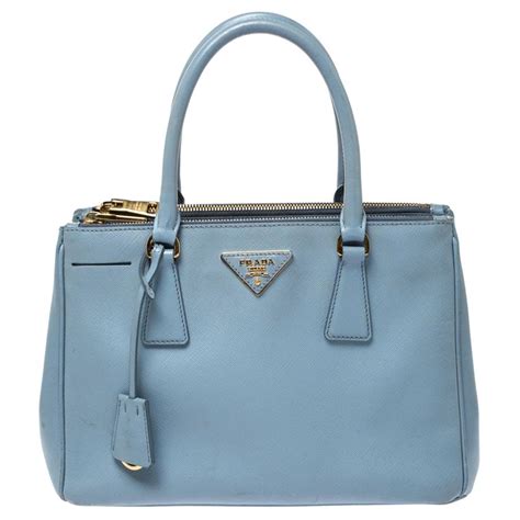 prada saffiano light blue